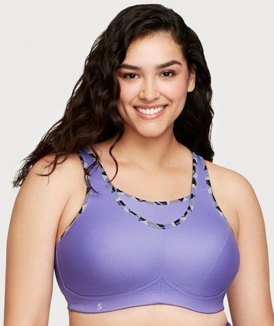 Glamorise No-Bounce Camisole Sports Bra - Purple Bras