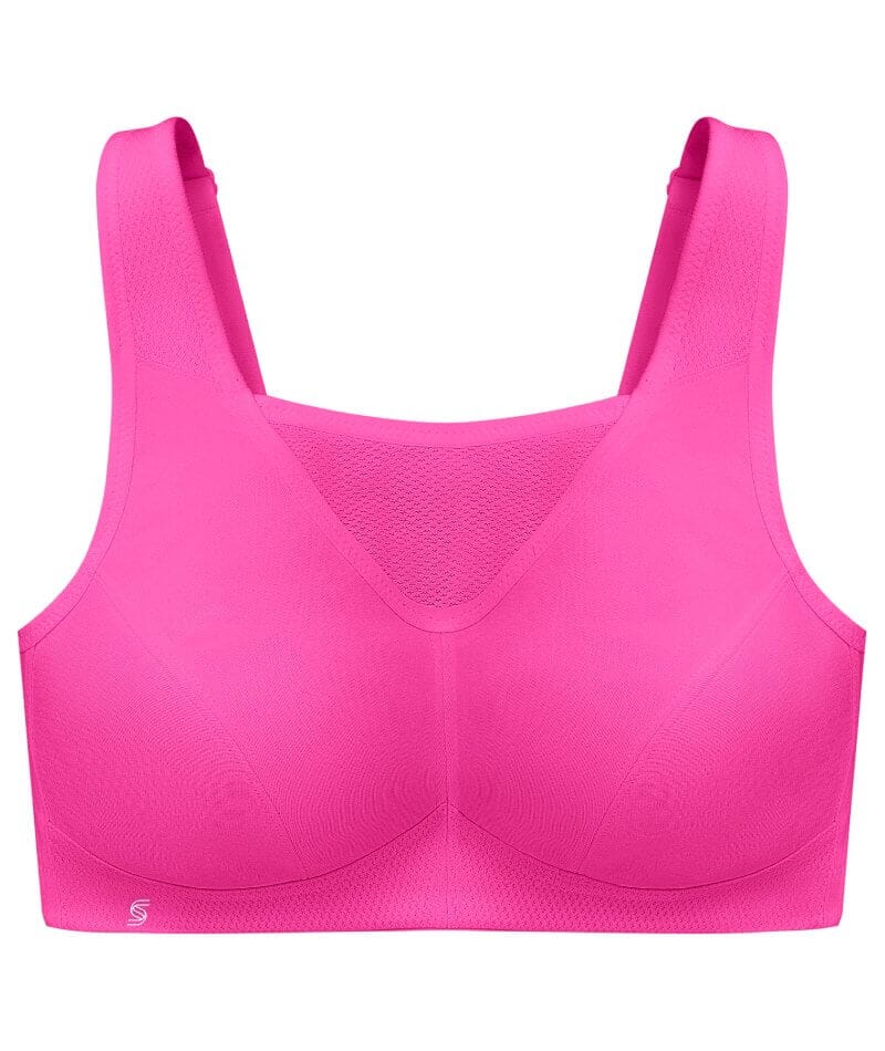 Buy Rosaline Low Impact Sports Bra With Racer Back - Red Plum at