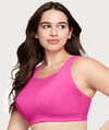 Glamorise No-Bounce Camisole Wire-free Sports Bra - Rose Violet Bras