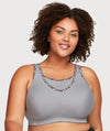 Glamorise No-Bounce Camisole Wire-free Sports Bra - Soft Gray Bras