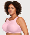 Glamorise No-Bounce Camisole Wire-free Sports Bra - Parfait Pink Bras