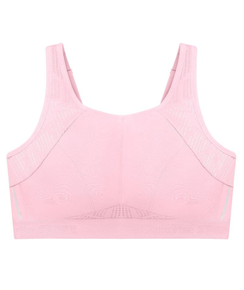 Glamorise Womens No-Bounce Camisole Sports Wirefree Bra 1066 Parfait Pink  42H