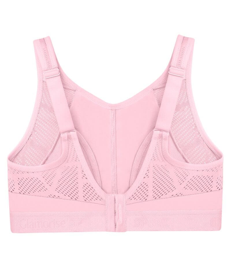 Glamorise Womens No-bounce Camisole Sports Wirefree Bra 1066 Rose