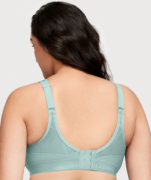 Glamorise Dames No-Sweat Mesh Sport BH Draadloze #1068 Sport Bras (Pack van 1