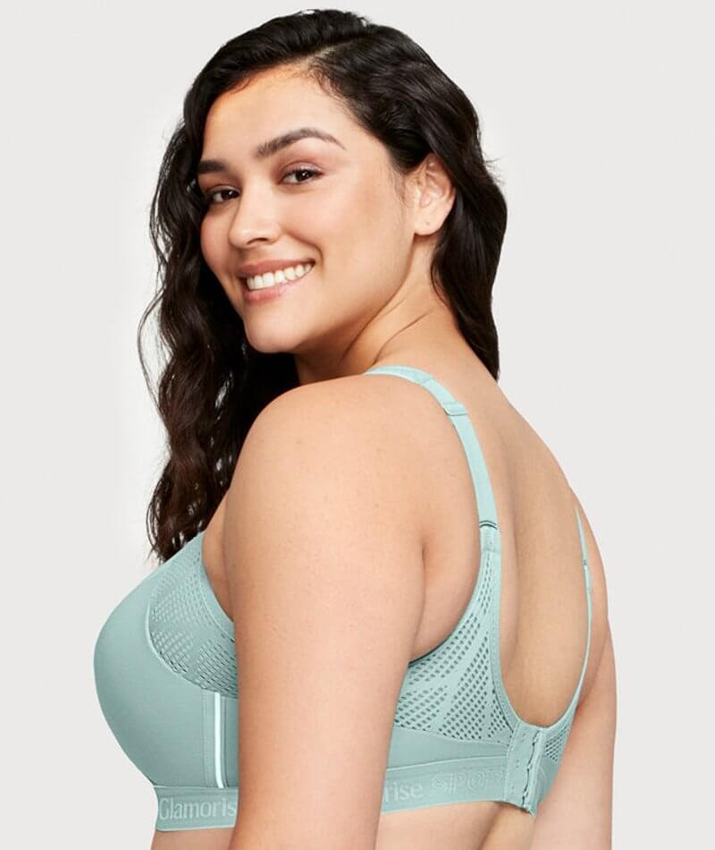 Glamorise No-Sweat Mesh Sports Bra - Jade Bras