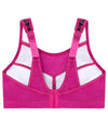 Glamorise No-Bounce Camisole Elite Wire-free Sports Bra - Fuchsia Print Bras