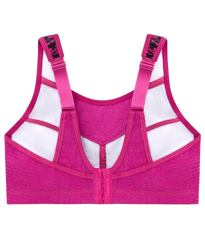 Glamorise No-Bounce Camisole Elite Wire-free Sports Bra - Fuchsia Print Bras