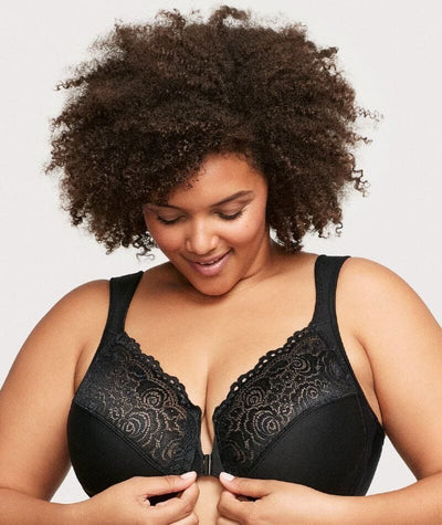 Glamorise Front-Closure Smoothing WonderWire Bra - Black – Big Girls Don't  Cry (Anymore)