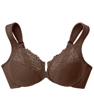 Glamorise WonderWire Front-Closure Bra - Mocha Bras