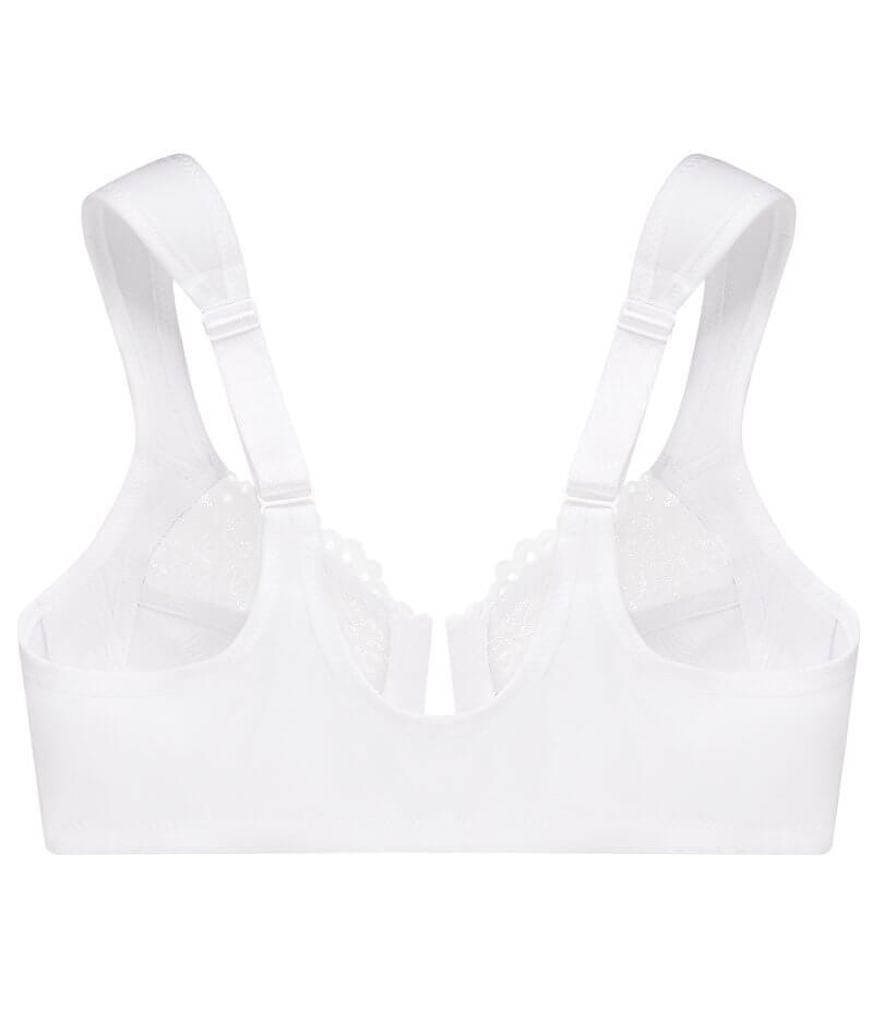 Glamorise WonderWire Front-Closure Bra - White Bras