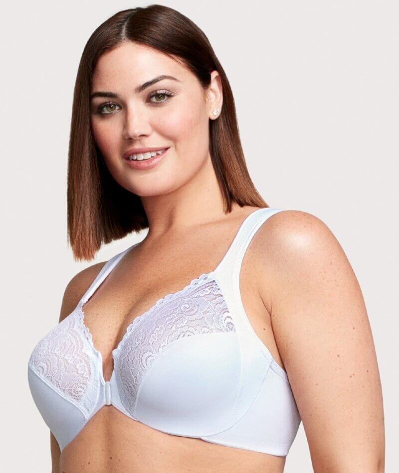 Glamorise Wonderwire Lace Front Close Bra