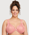 Glamorise WonderWire Front-Closure Stretch Lace Bra - Apricot Bras