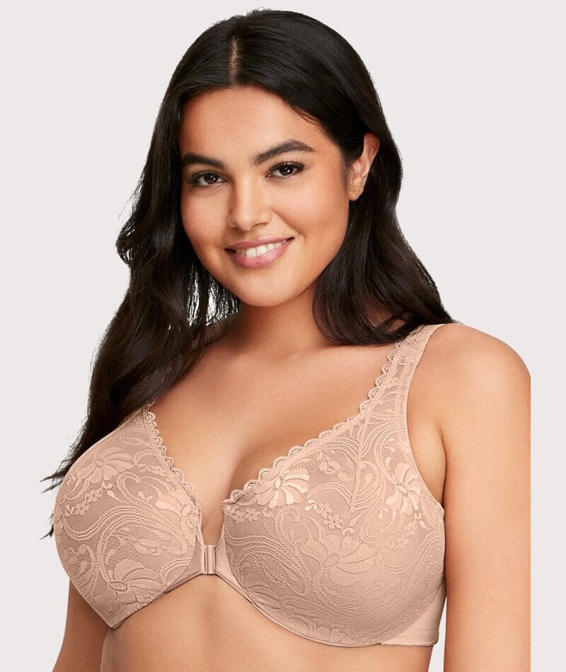 Glamorise WonderWire Minimizer Bra - Cafe – Big Girls Don't Cry