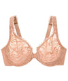 Glamorise WonderWire Front-Closure Stretch Lace Bra - Cappuccino Bras