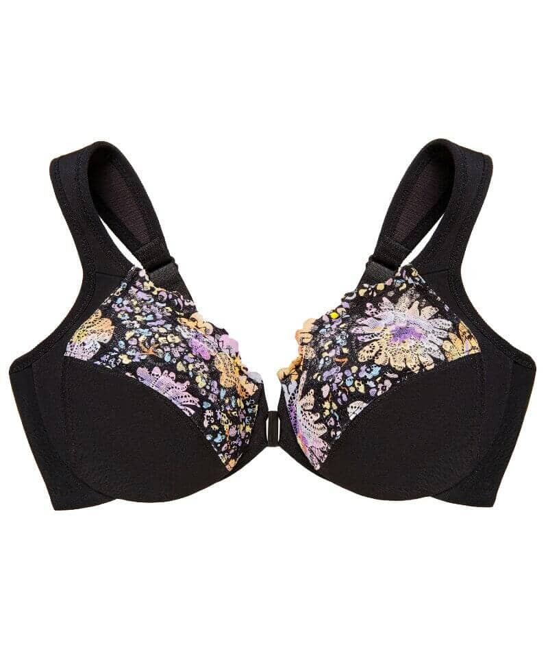 Front Closure Floral See Through Lace Bra – Okay Trendy