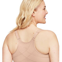 Glamorise WonderWire Front-Closure Posture Bra - Cafe