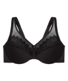 Glamorise WonderWire Minimizer Bra - Black Bras