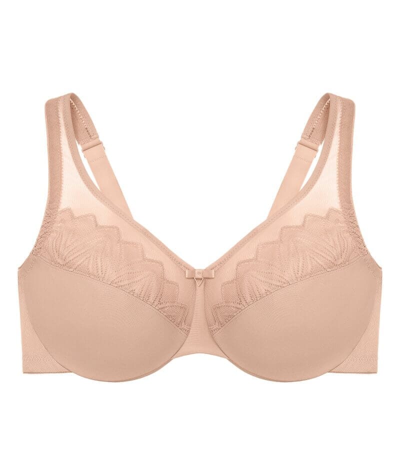 Glamorise WonderWire Minimizer Bra - Cafe - Curvy Bras