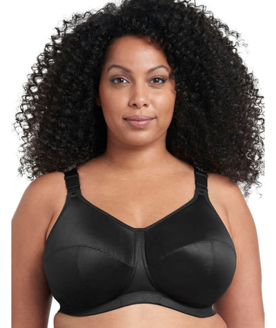 Goddess Celeste Wire-free Bra - Black - Curvy Bras