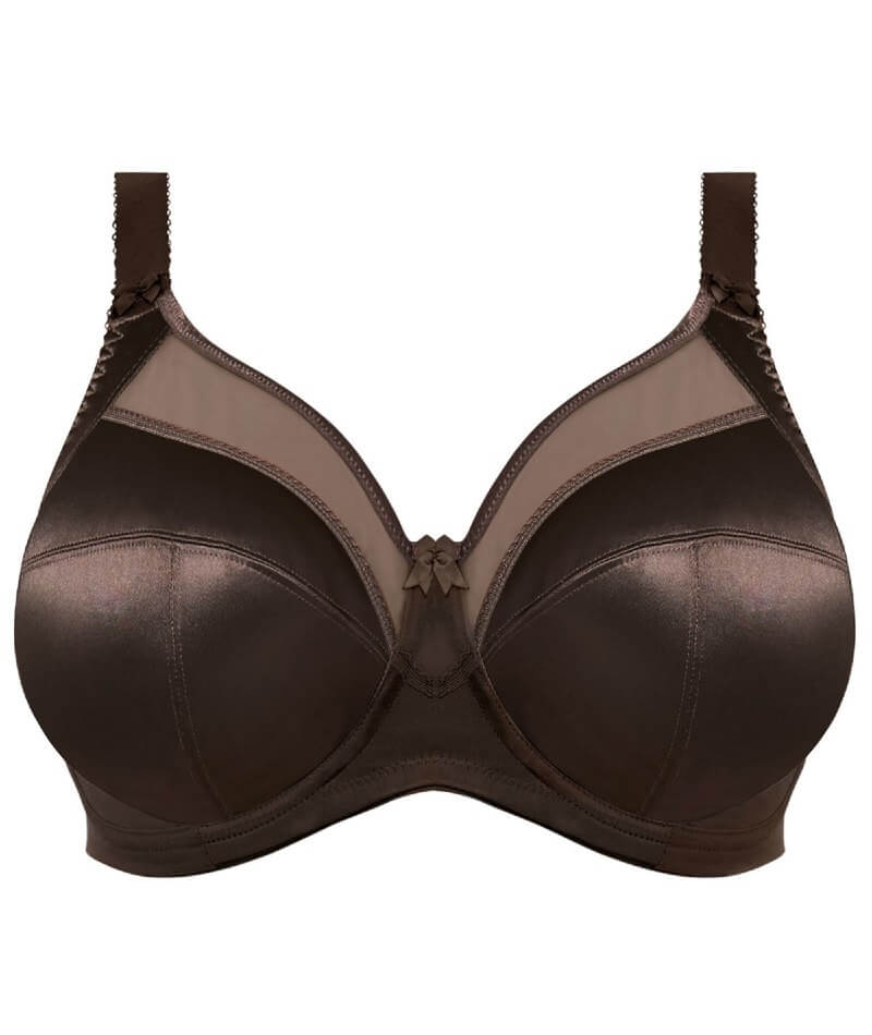 Goddess Keira Underwired Banded Bra - Chocolate Bras