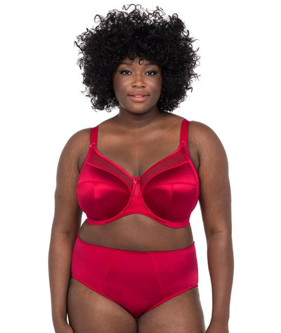 Goddess Keira Underwired Banded Bra - Crimson Bras