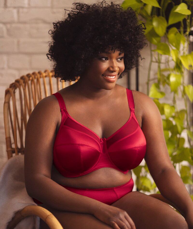 Goddess Keira Full Cup Underwire Bra (6091),44G,Crimson