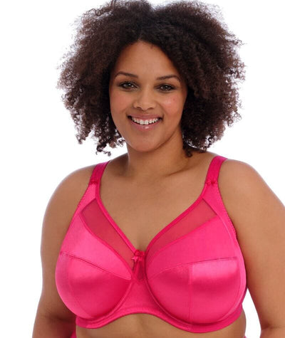 Goddess Keira Underwired Banded Bra - Hot Pink Bras