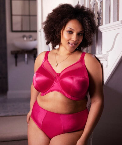 Goddess Keira Underwired Banded Bra - Hot Pink Bras