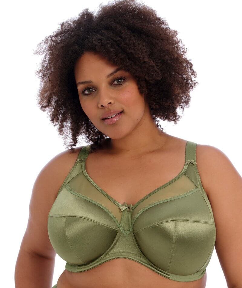 Goddess Keira Underwired Banded Bra - Olive Bras