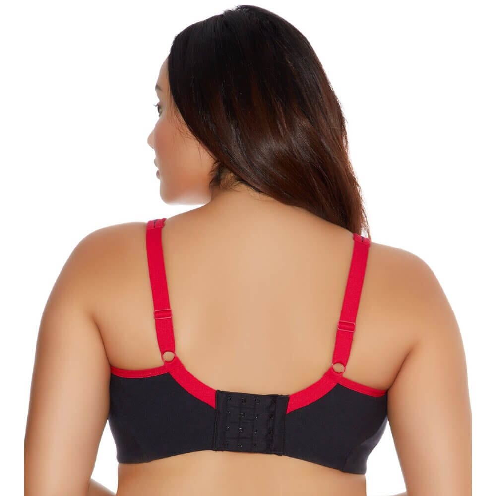 Goddess Sport Soft Cup Wire-free Sports Bra - Black - Curvy Bras