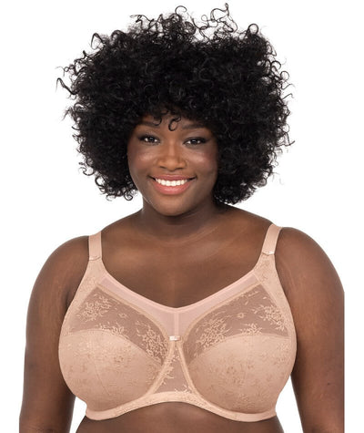 Adelaide Underwire Full Cup Bra Sand 36H by Goddess