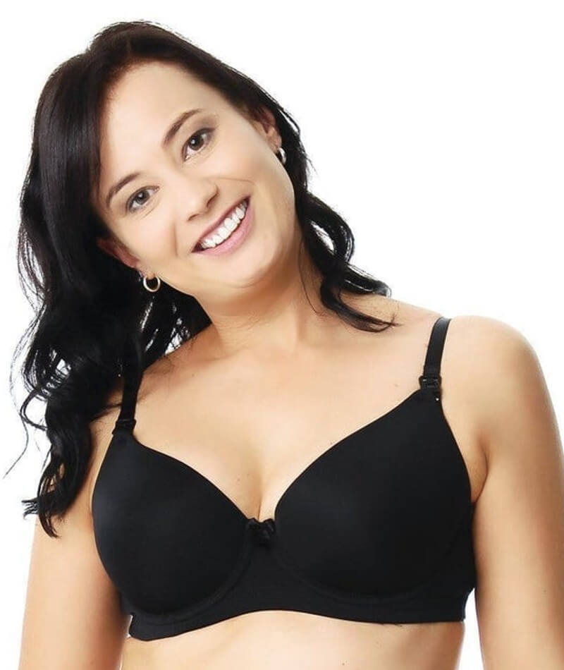 Breastfeeding Bra with Semi Padded Cups - Black