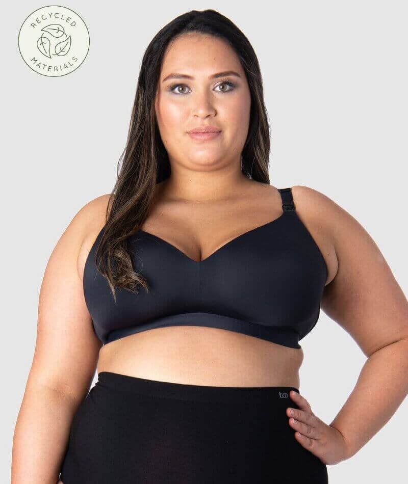 Hotmilk Infinite T-Shirt Wirefree Nursing Bra - Black Bras