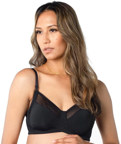 Hotmilk Lunar Eclipse Nursing Wire-free Bra - Black Bras