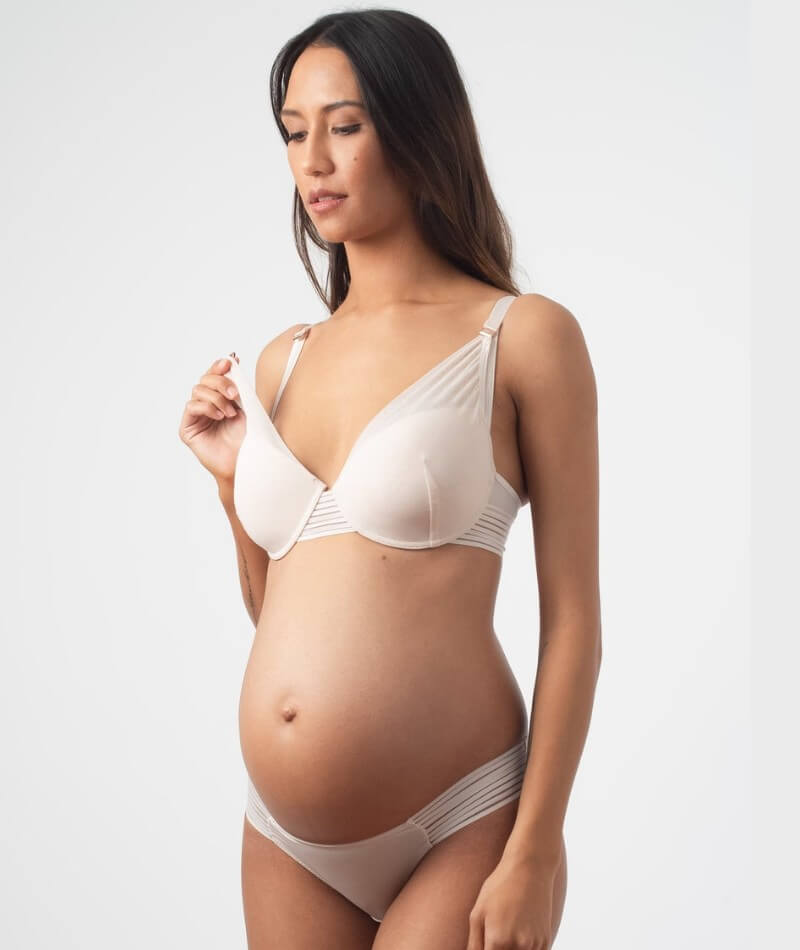 hotmilk Ambition Plunge Bra - Shell Pink Bras