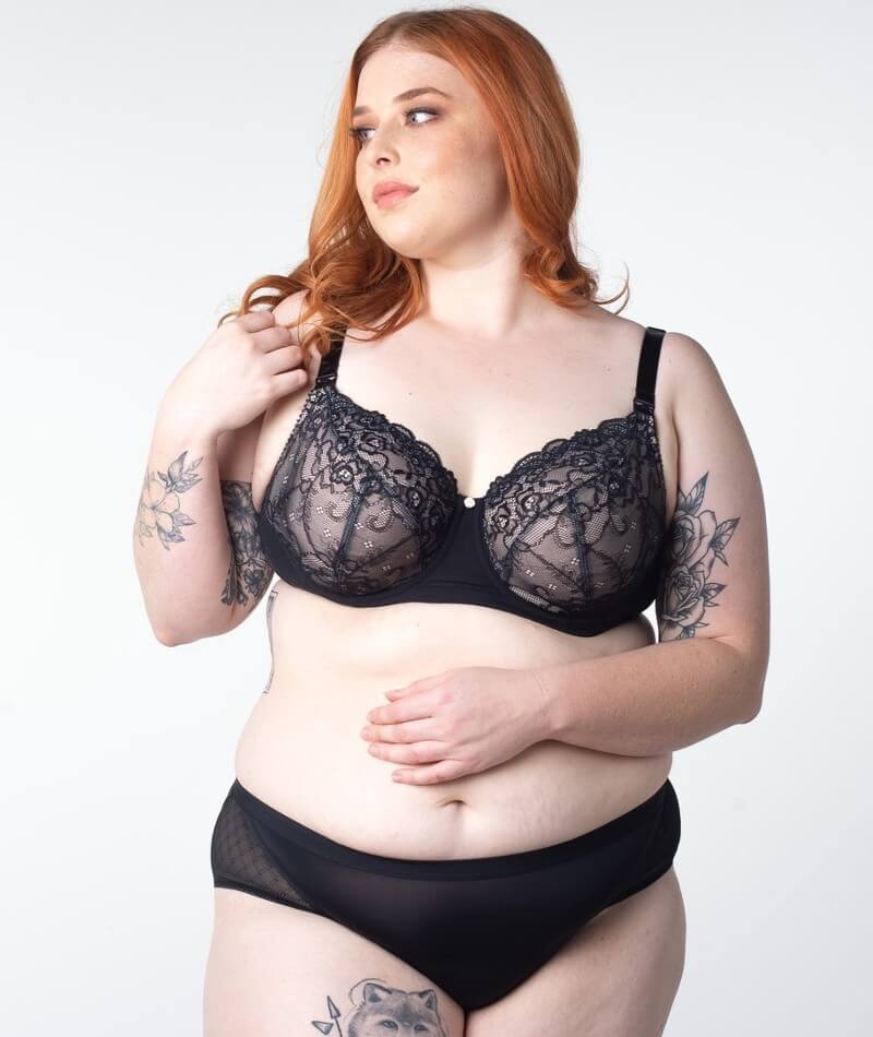 Hotmilk Temptation Maternity & Nursing Bra - Black - Curvy Bras