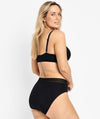 Jockey No Panty Line Promise Sheer Tops Hi Cut Brief - Black Knickers