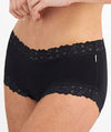 Jockey Parisienne Bamboo Boyleg - Black Knickers