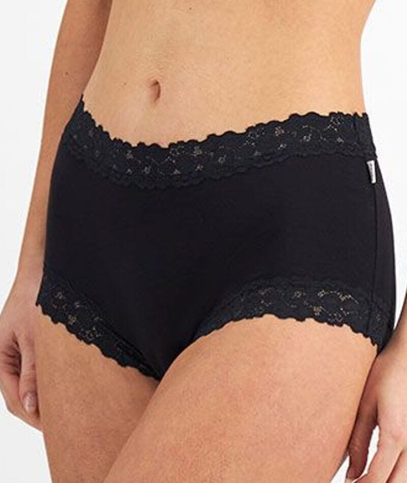 Jockey Parisienne Bamboo Full Brief - Black Knickers