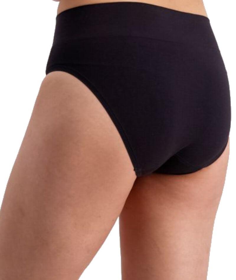 Jockey Skimmies Hi Cut Brief - Black Knickers