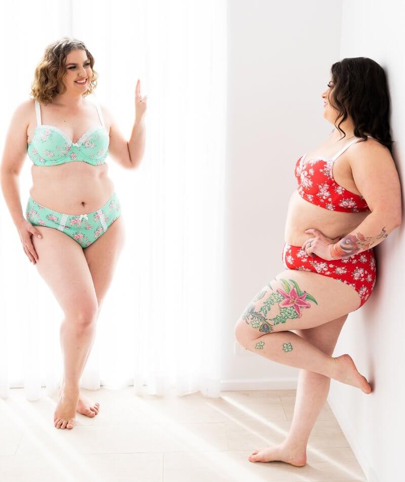 Lady Emprezz Laverne Underwire Contour Bra - Aqua Vintage Bras