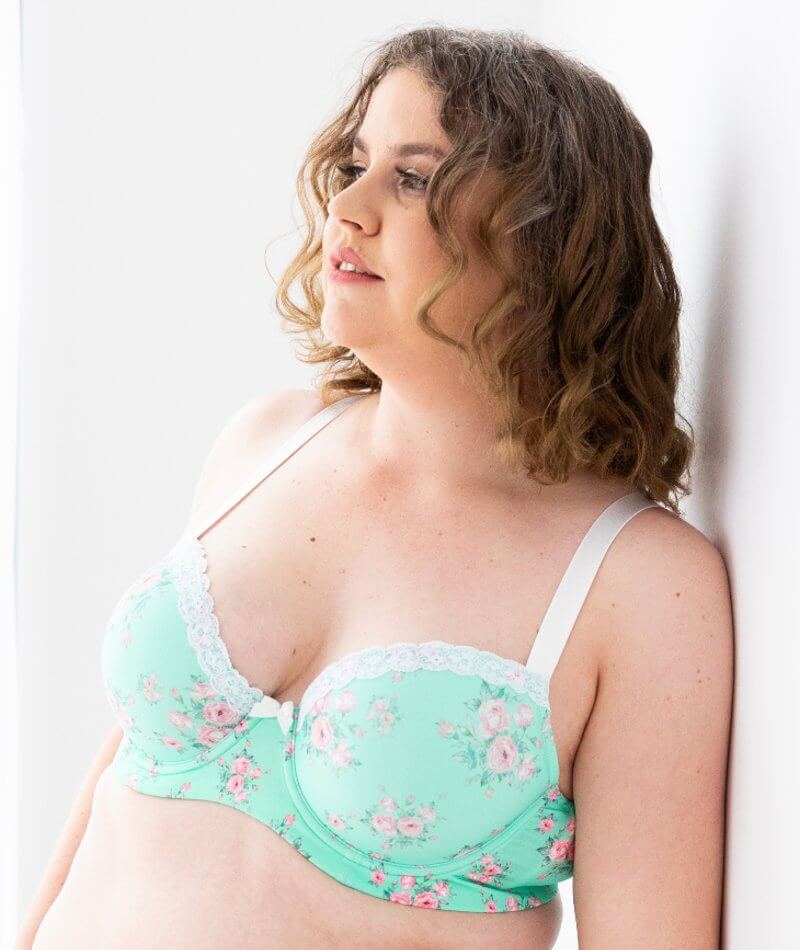 Lady Emprezz Laverne Underwire Contour Bra - Aqua Vintage Bras