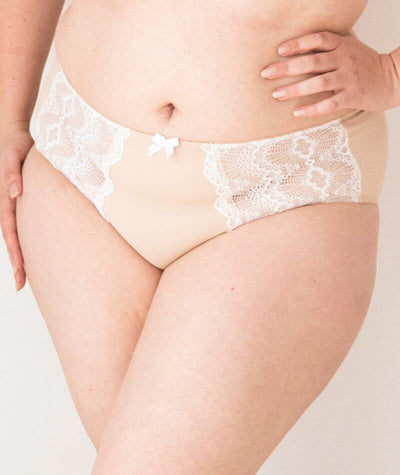 Lady Emprezz Sandy High Waist Brief - Beige Knickers