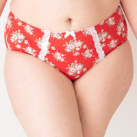 Lady Emprezz Shirley High Rise Brief - Red Vintage