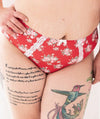 Lady Emprezz Shirley High Rise Brief - Red Vintage Knickers