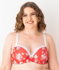 Lady Emprezz Shirley Underwire Contour Bra - Red Vintage