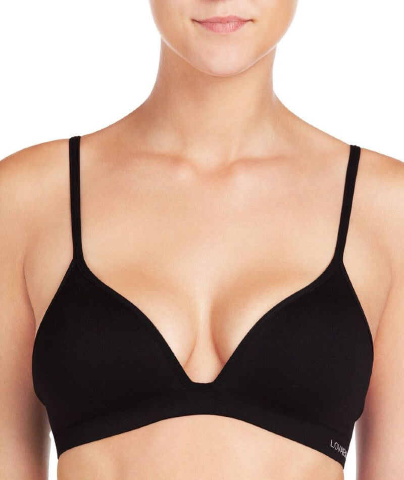 Lovable Seamless Contour Soft Cup Wire-free Bra - Black