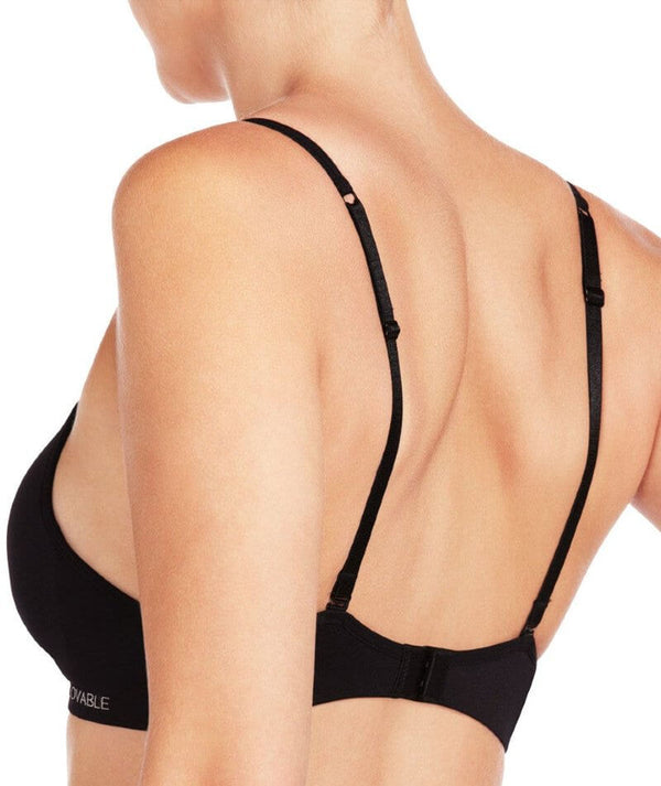 Lovable Seamless Double Layered Wirefree Bra- Black