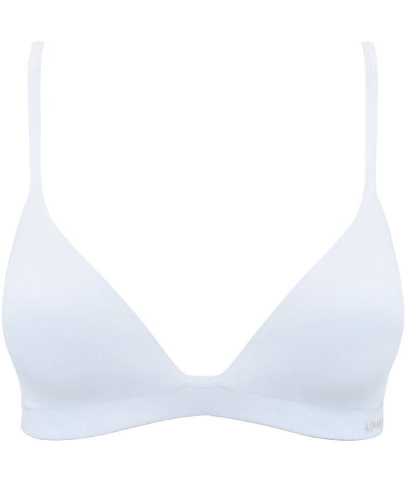 Lovable Sexy & Seamless Wirefree Contour Bra in Basic White