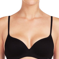 Fine Lines Seamless Contour Wirefree Bra In Black